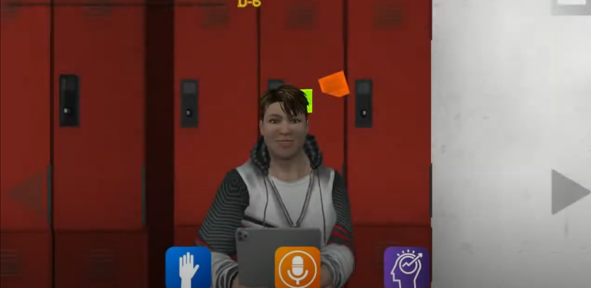 VOISS Girl in Front of Locker